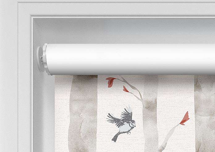 Watercolour Woods, Red - Twist&Fit Roller Blind - Image 10